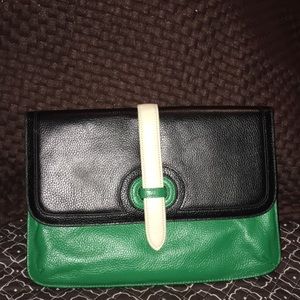 Neiman Marcus Leather Clutch